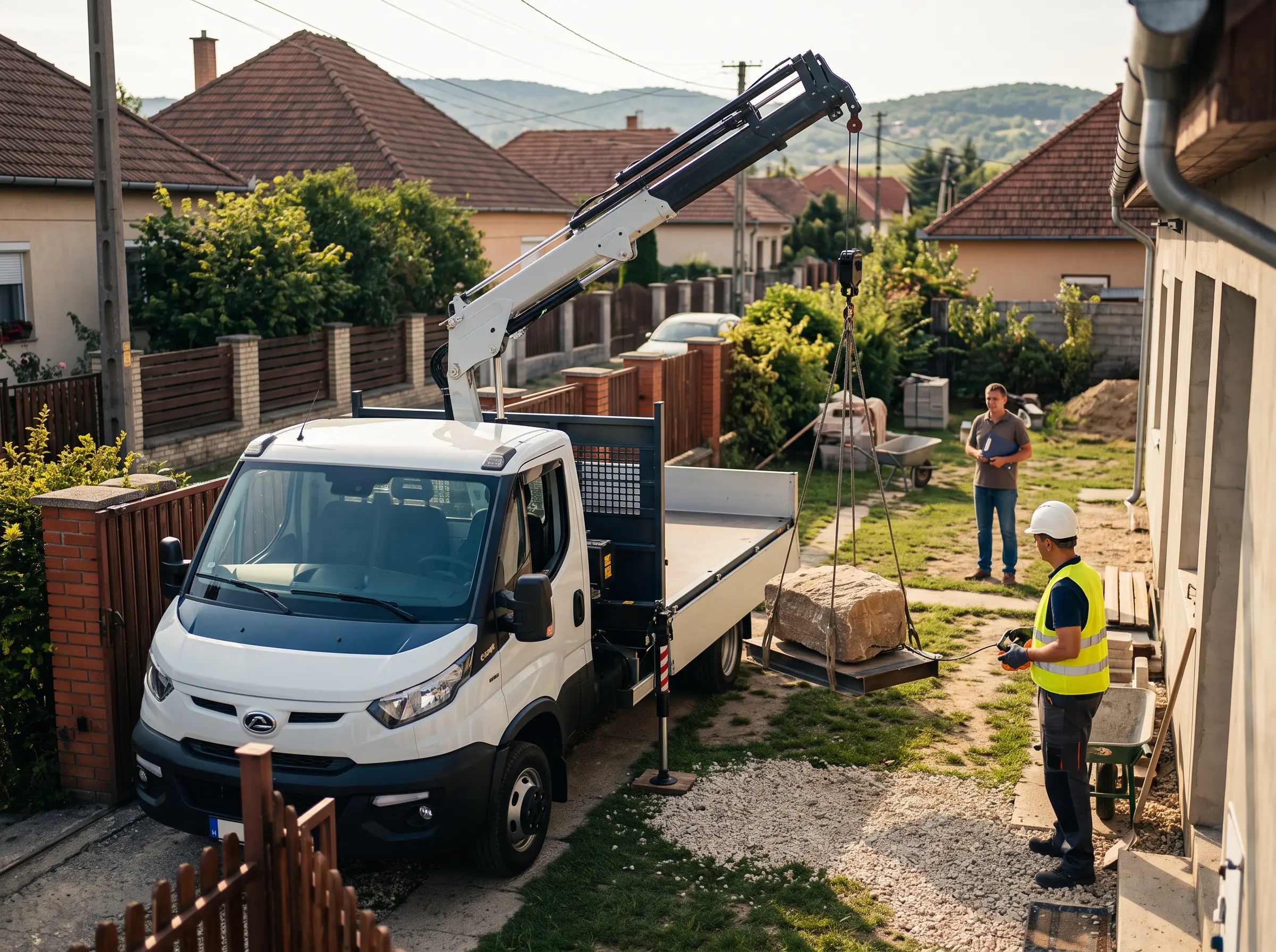 MVIS Integrált Kft. önrakodó teherautós gépi rakodás és szűk helyszíni logisztika Székesfehérváron